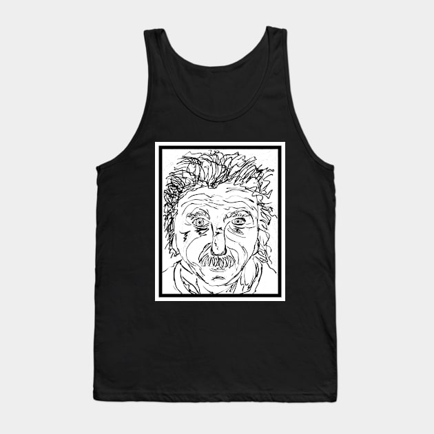 Albert Einstein Pop Art Tank Top by Maries Papier Bleu